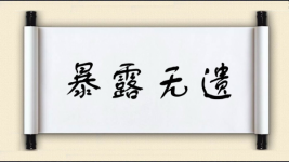 暴露无遗对对子图片
